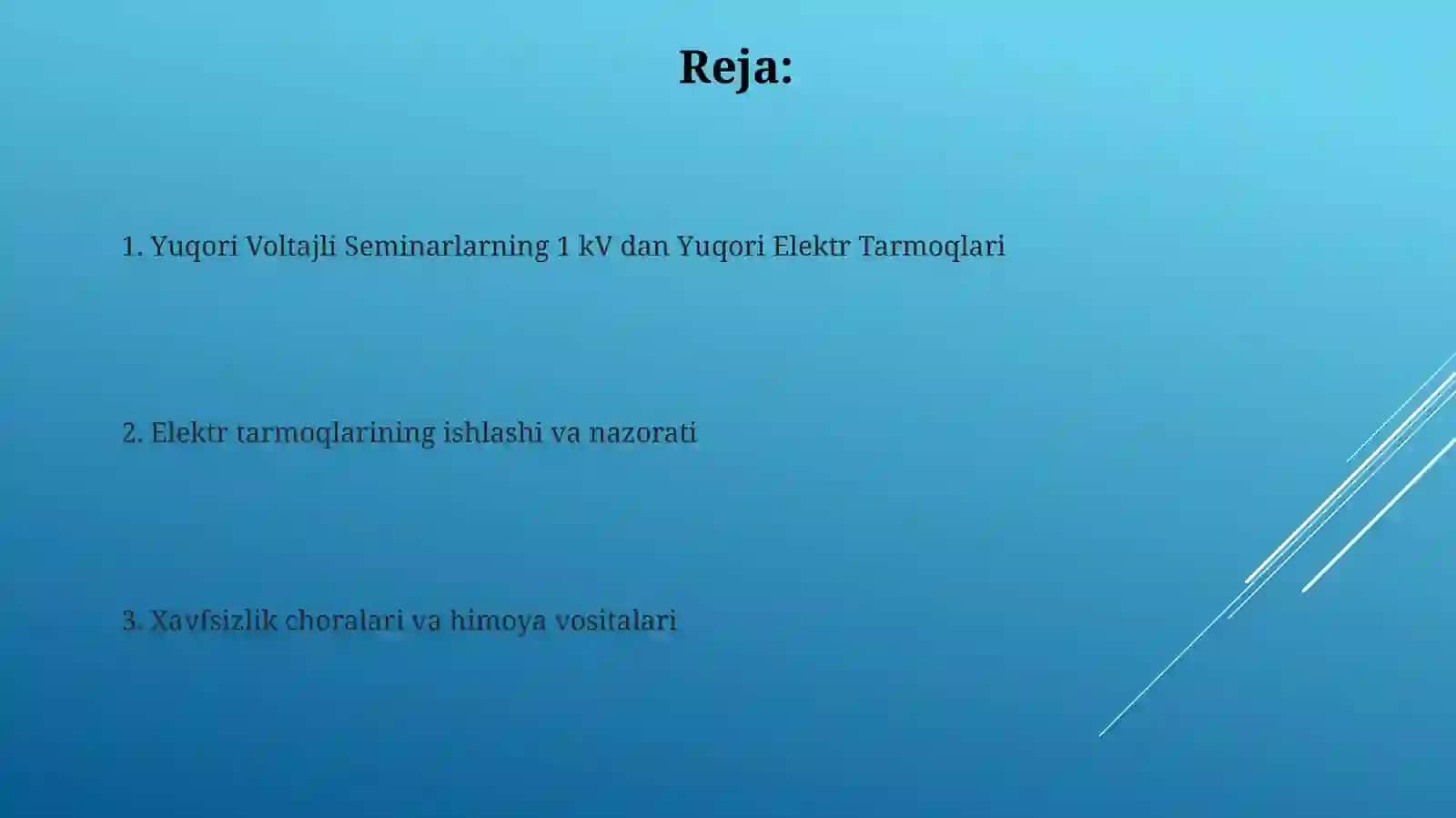 1kvdanyuqorikuchlanishlisexelektrtarmoqlari 2