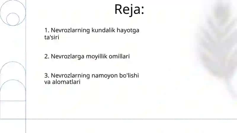 Nevrozlarning kelib chiqib sabablari va asoratlari 2