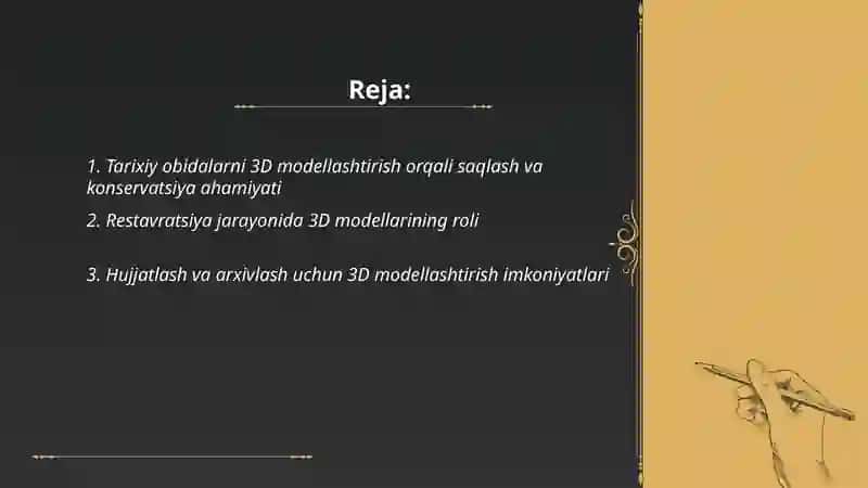 Tarixiy obidalarni 3D modellashtirishning ahamiyati 2