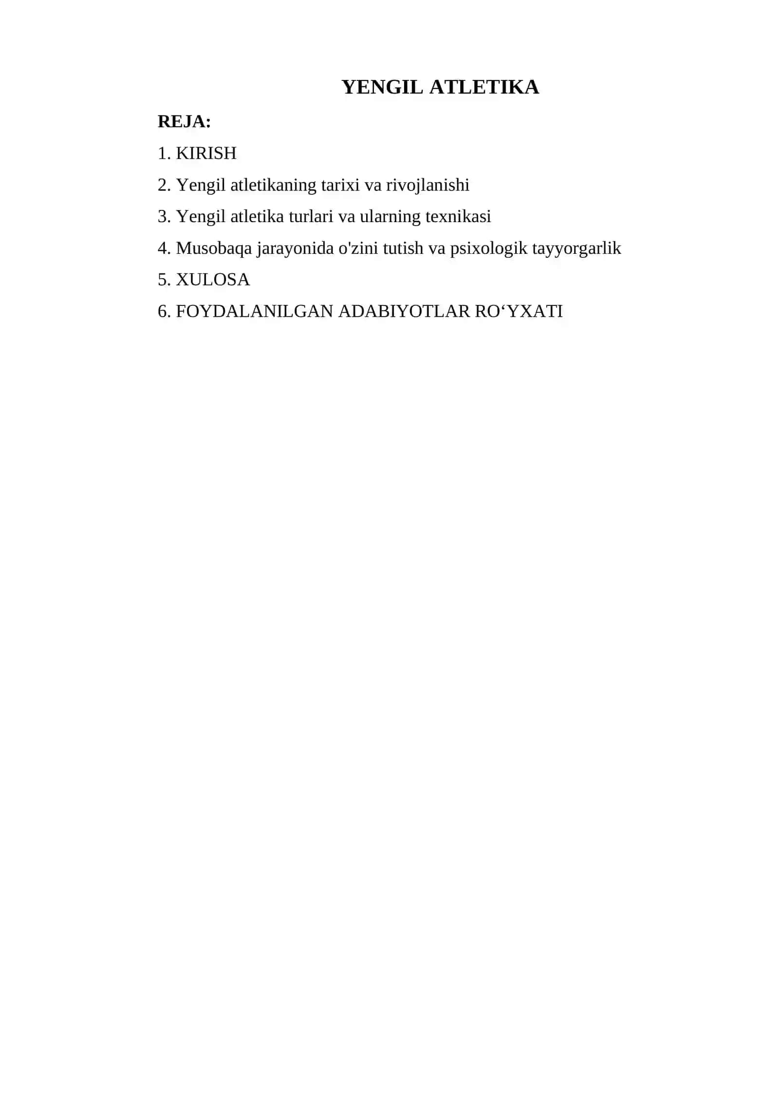 YENGIL ATLETIKA 2