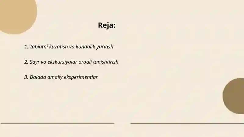 Tabiat bilan tanishtirish shakillari 2