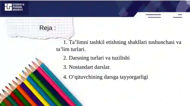 TА’LIMNI TАSHKIL ЕTISH SHАKLLАRI VА TURLАRI 2