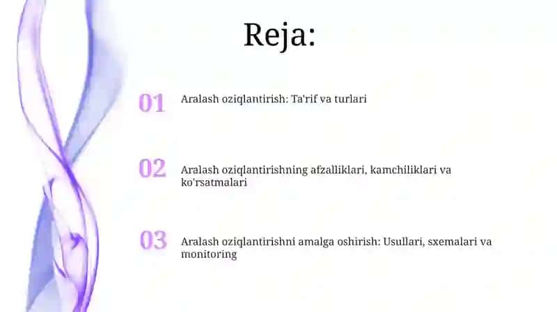 Aralash oziqlantirish 2