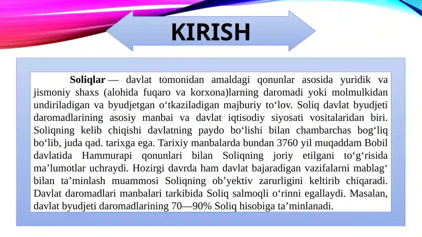 SOLIQLAR VA SOLIQQA TORISH 2