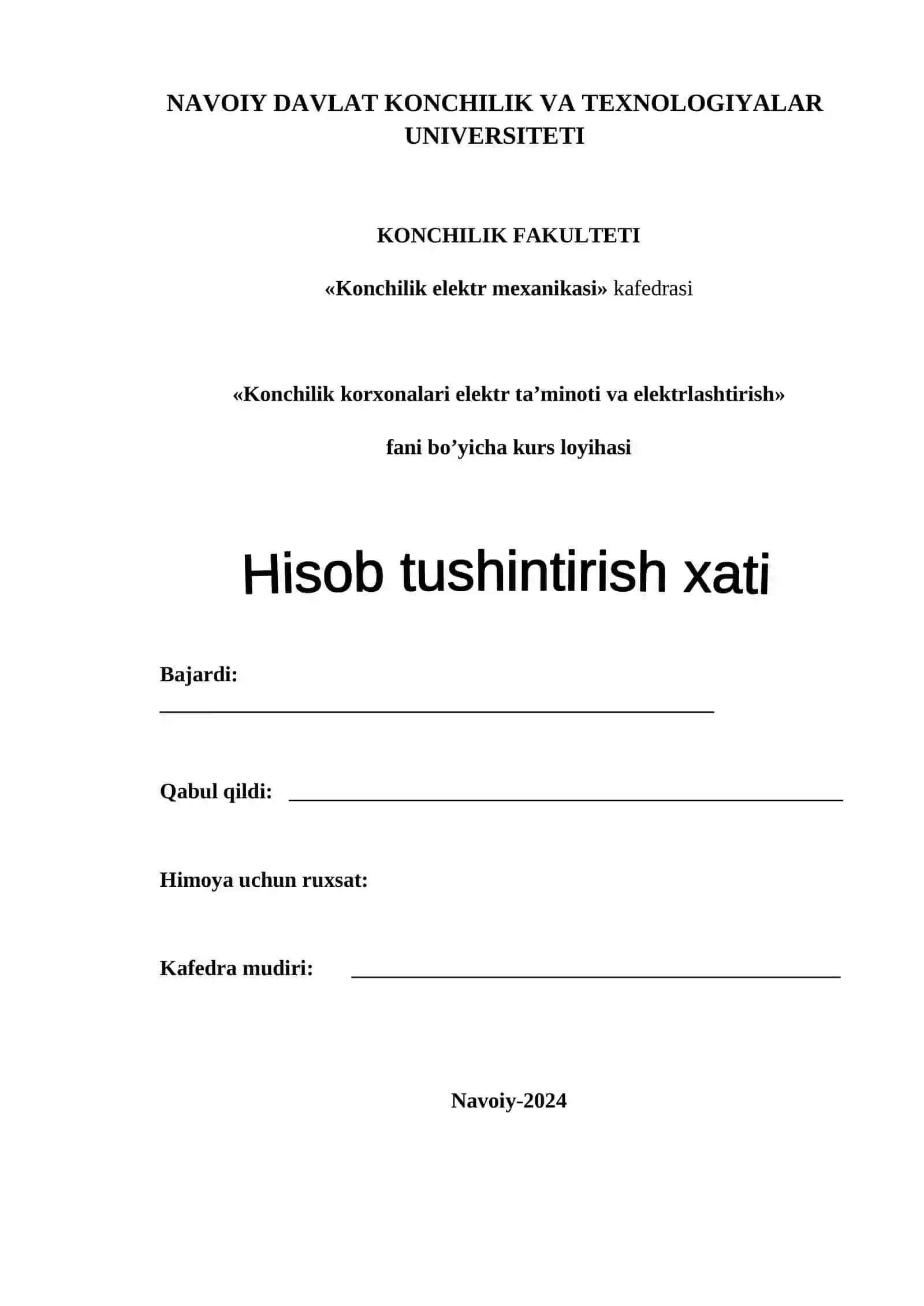 KONCHILIK ELEKTR MEXANIKASI 2