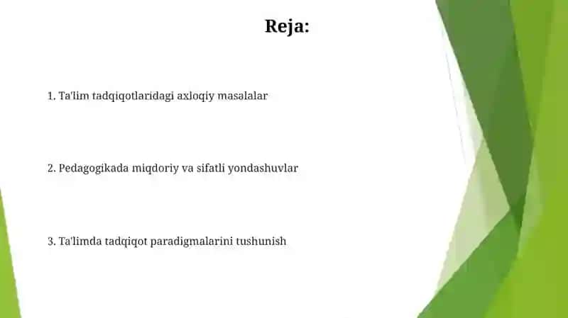 Pedagogikada tadqiqot metodlari 2