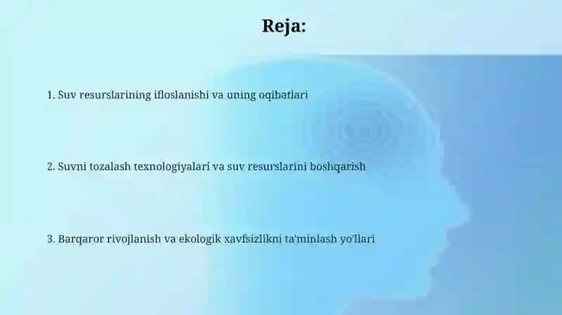 Suv resurslaridan foydalanishda ekologik xafsizlik masalalari 2