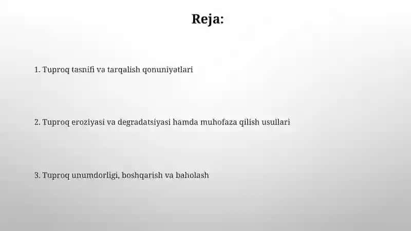 Tuproqlar tasnifi, tarqalish qonuniyatlari 2