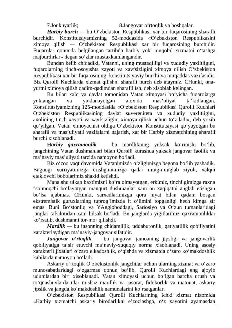 Qurolli Kuchlarda harbiy axloqning mohiyati 2