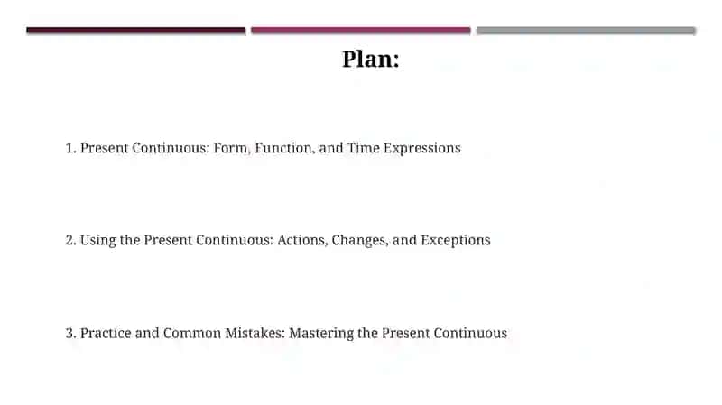 Presentation on Present Continuous 2