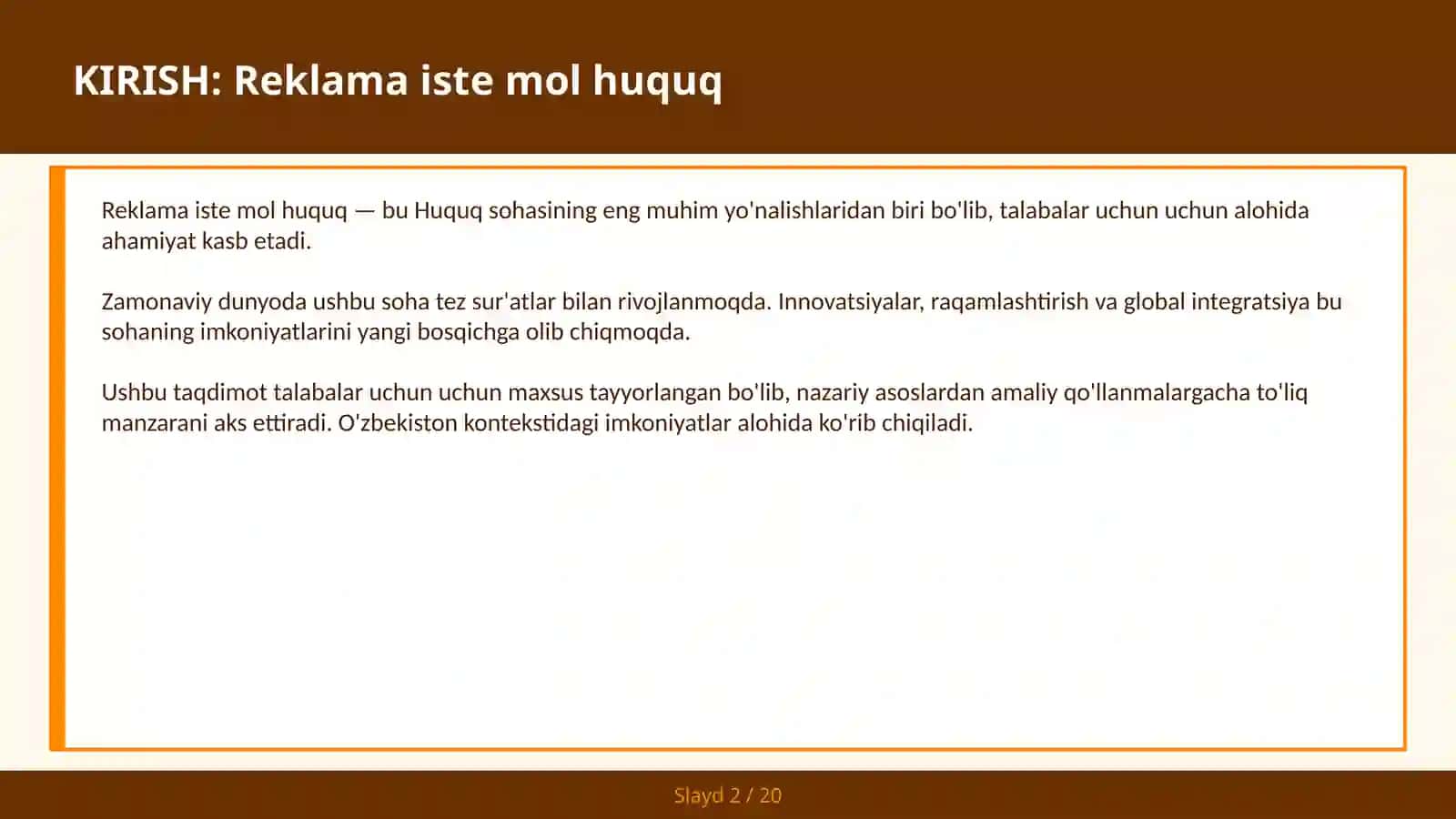 Reklama iste mol huquq 2