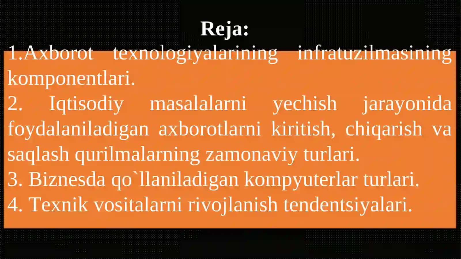 Axborot Texnologiya-larining Infratuzilmalari 2