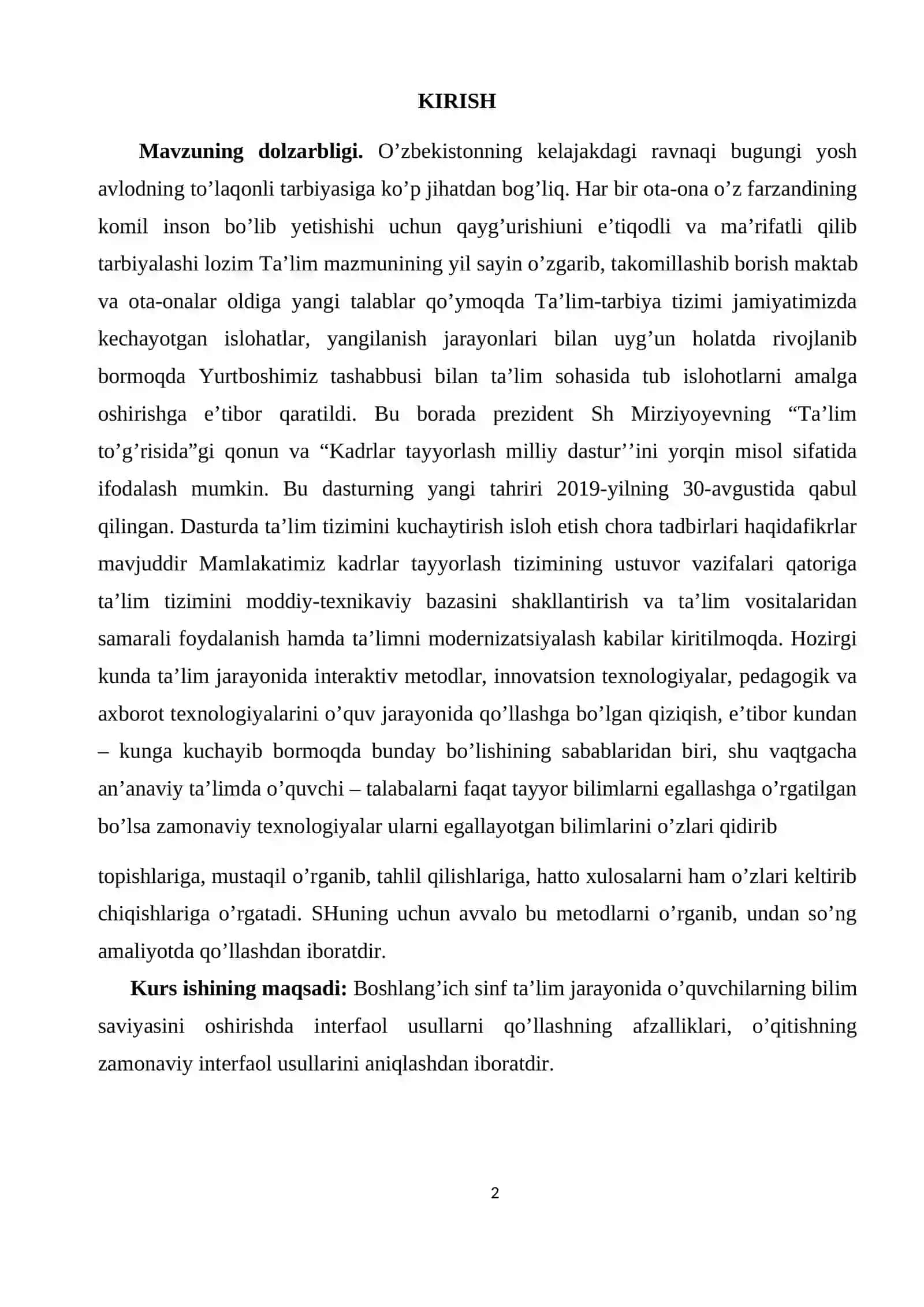 Integrativ texnologiyalar va ulardan foydalanish 2