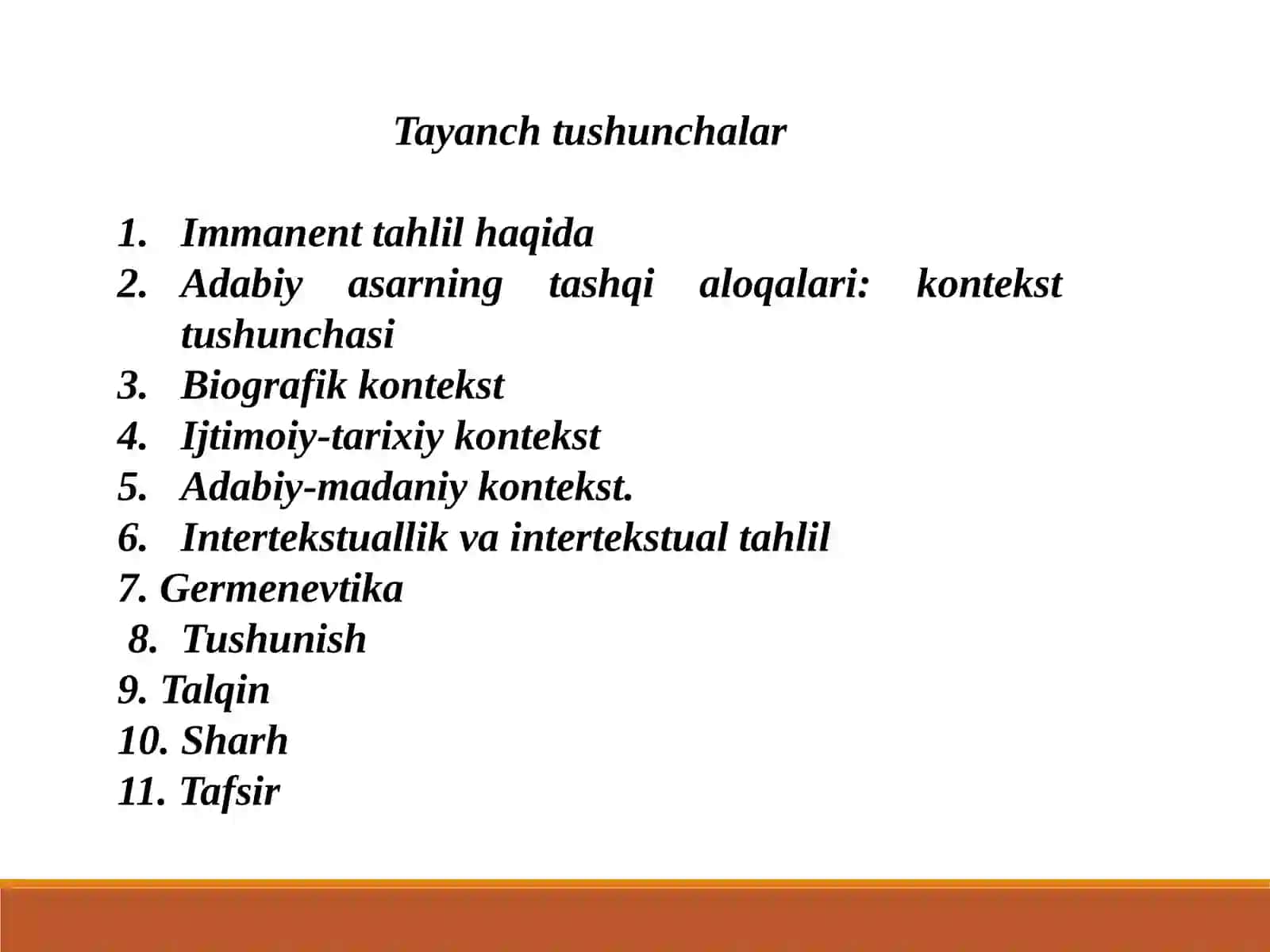 Immanent va kontekstual tahlil. Adabiy germenevtika 2
