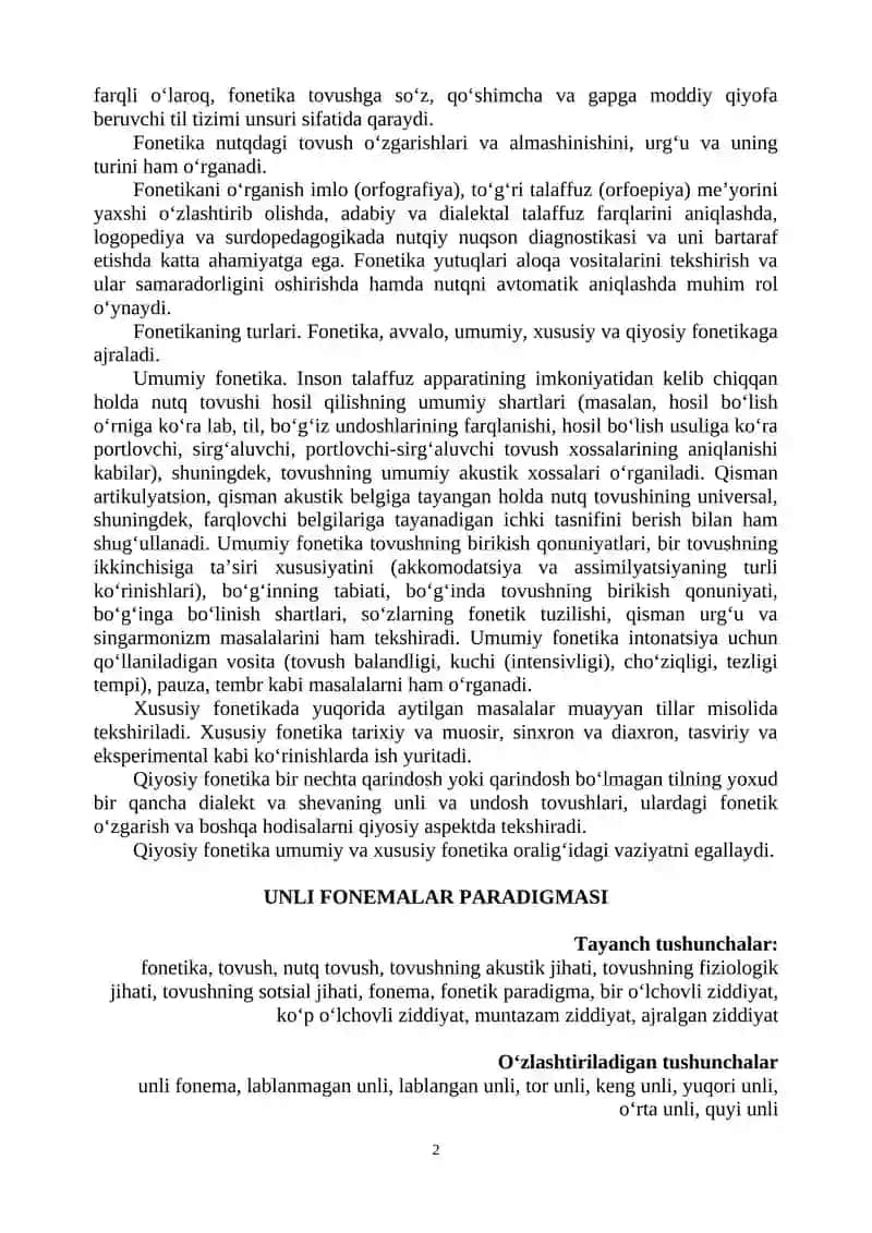 Fonetika va fonologiya 2