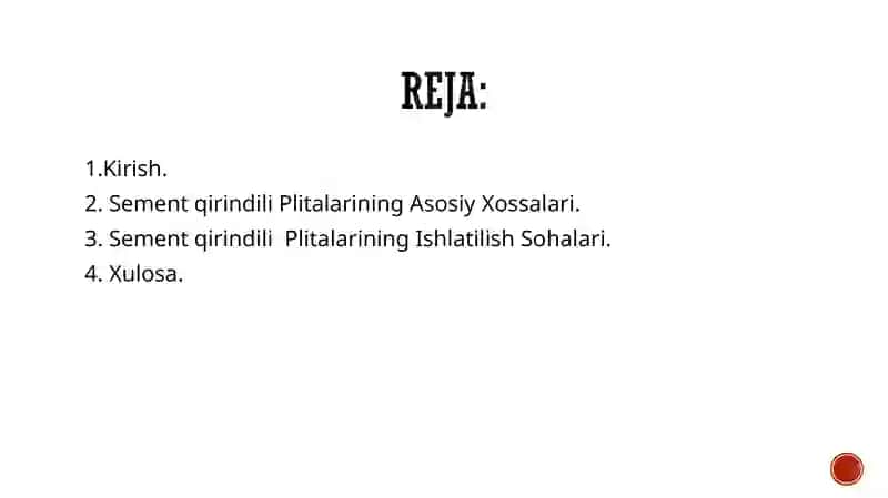 Sement qirindili Plitalar 2