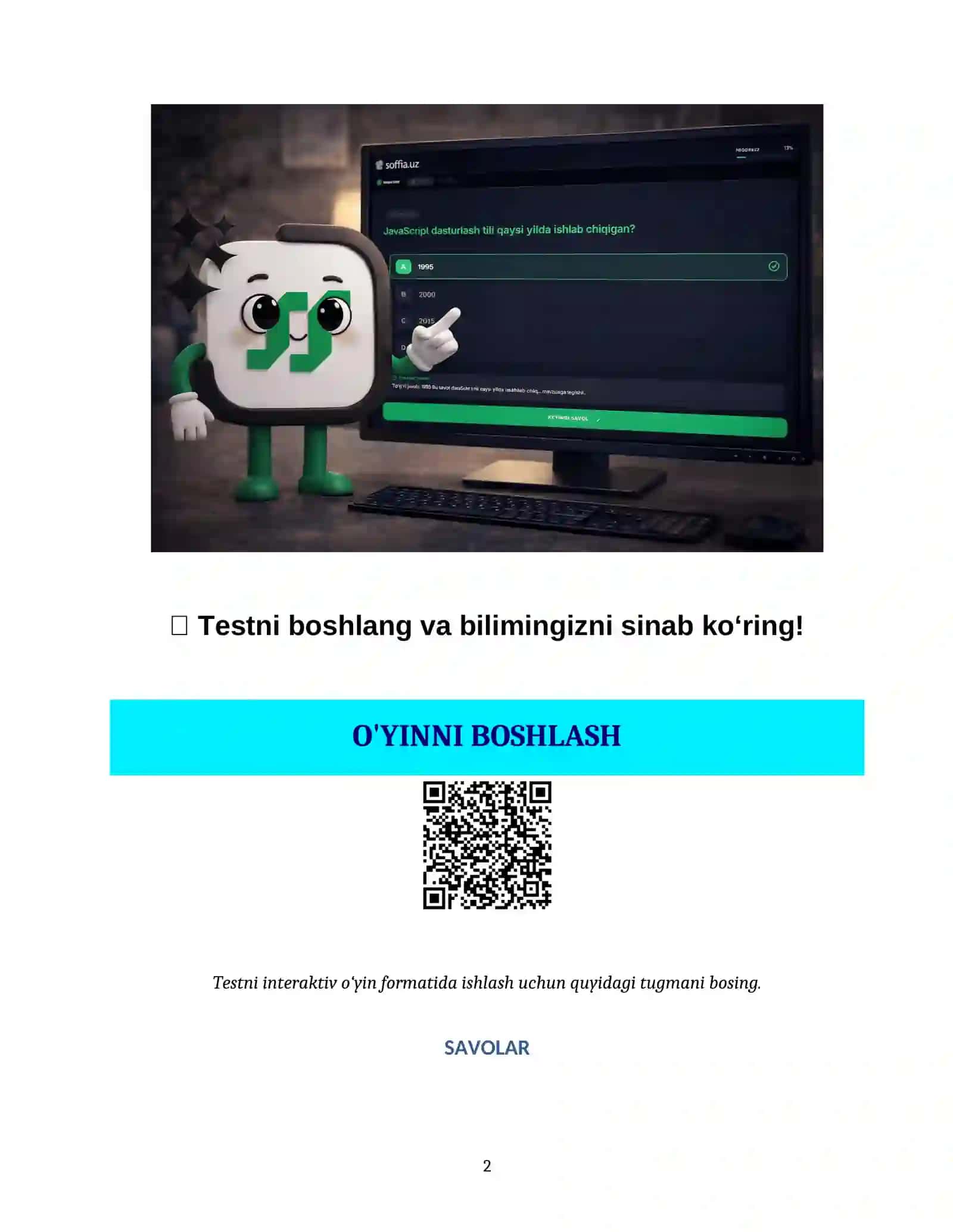DAVLAT XIZMATIGA ISHGA KIRUVCHILAR UCHUN 50 TA MANTIQIY (IQ) TEST VA ULARNING YECHIMI 2