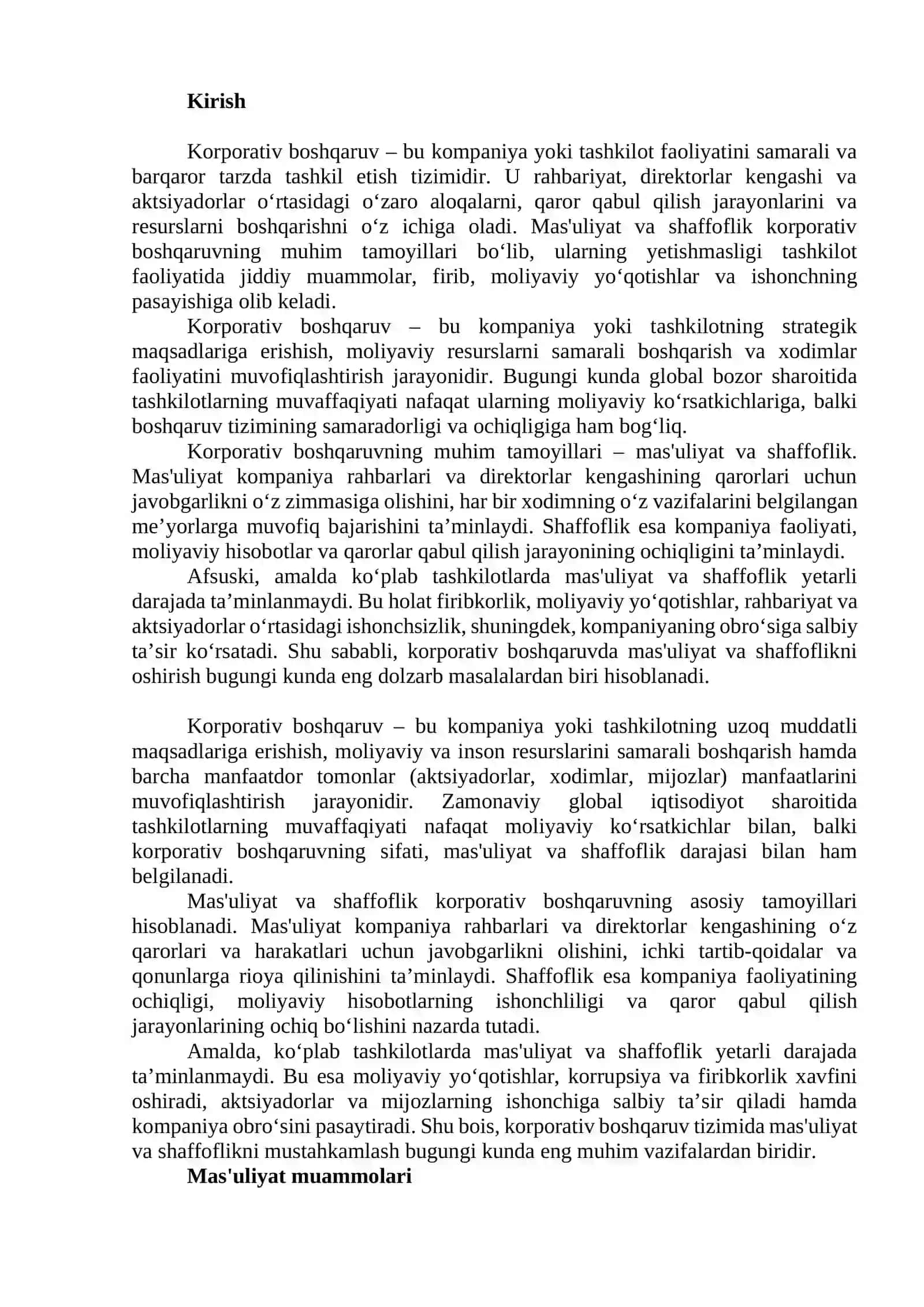 Korporativ boshqaruv 2