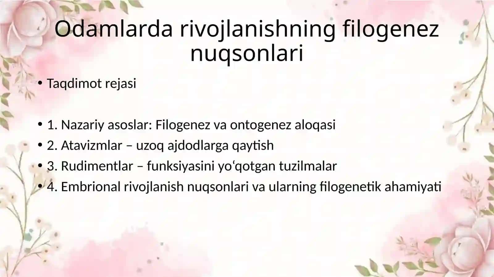 Tibbiy biologiya. Umumiy genetika 2