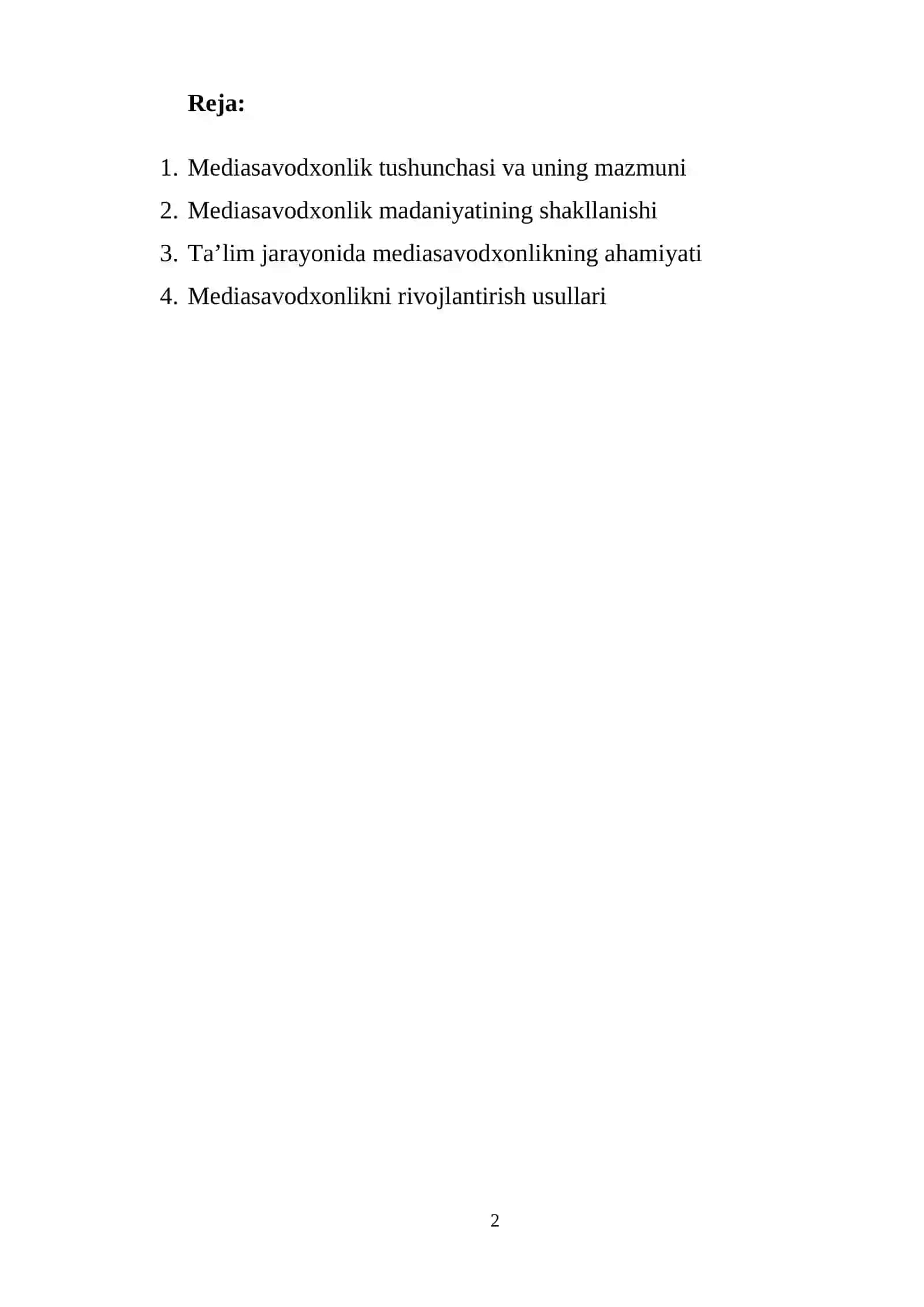 Mediasavodxonlik madaniyatining ta'limdagi roli 2