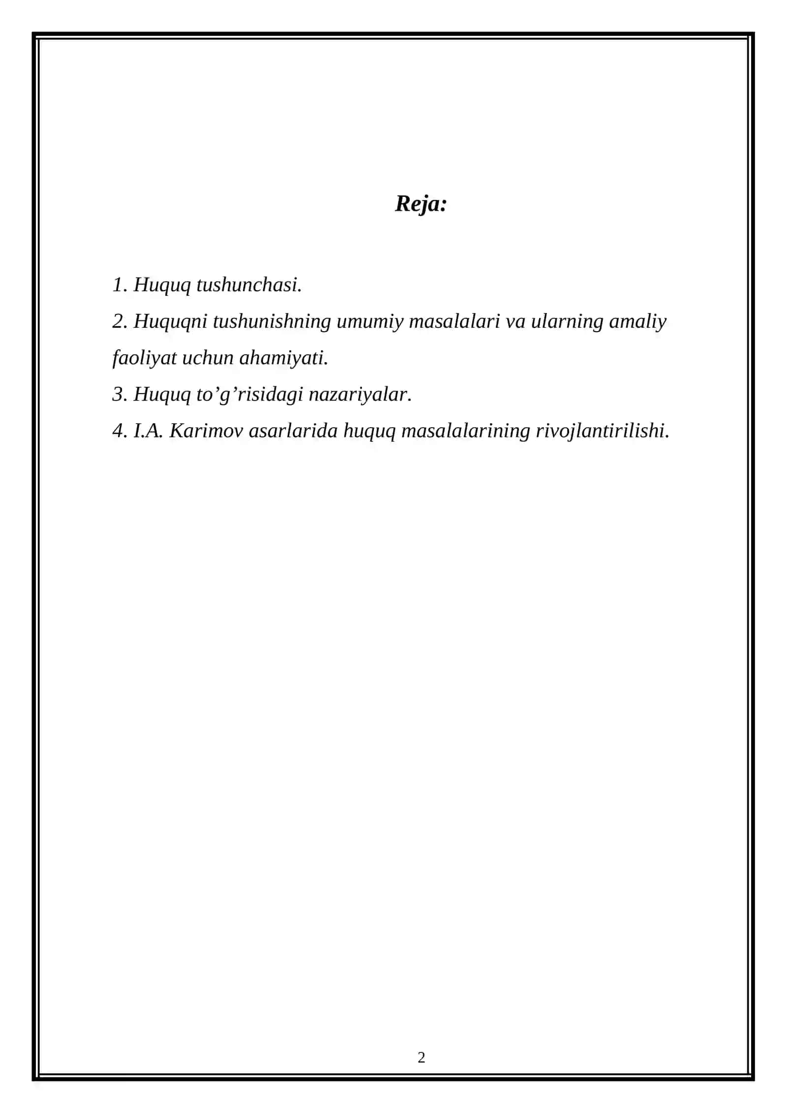 HUQUQ TUSHUNCHASI VA TA’RIFI 2