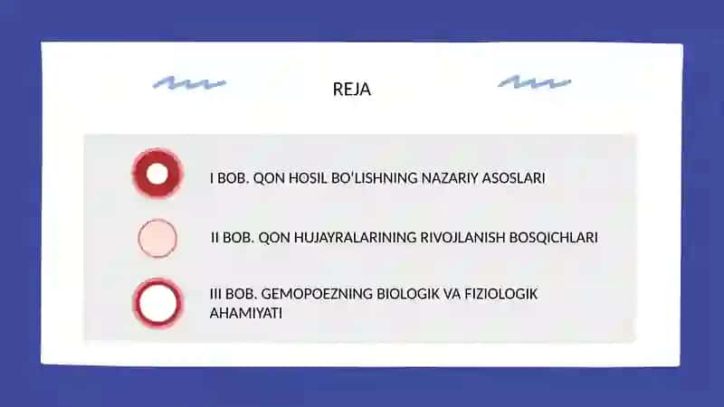 “Qon hosil bòlish mexanizmi” 2