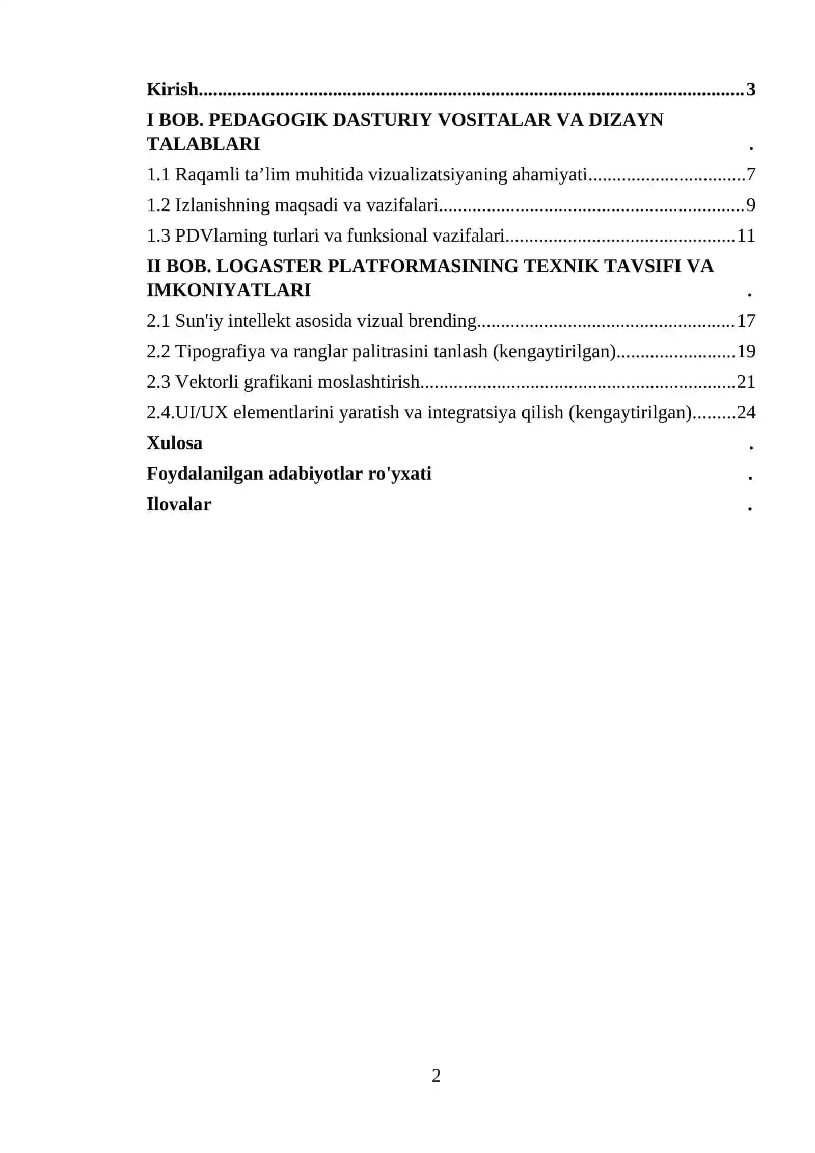 PEDAGOGIK DASTURIY VOSITALAR YARATISHDA LOGOMASTER IMKONIYATLARIDAN FOYDALANISH 2