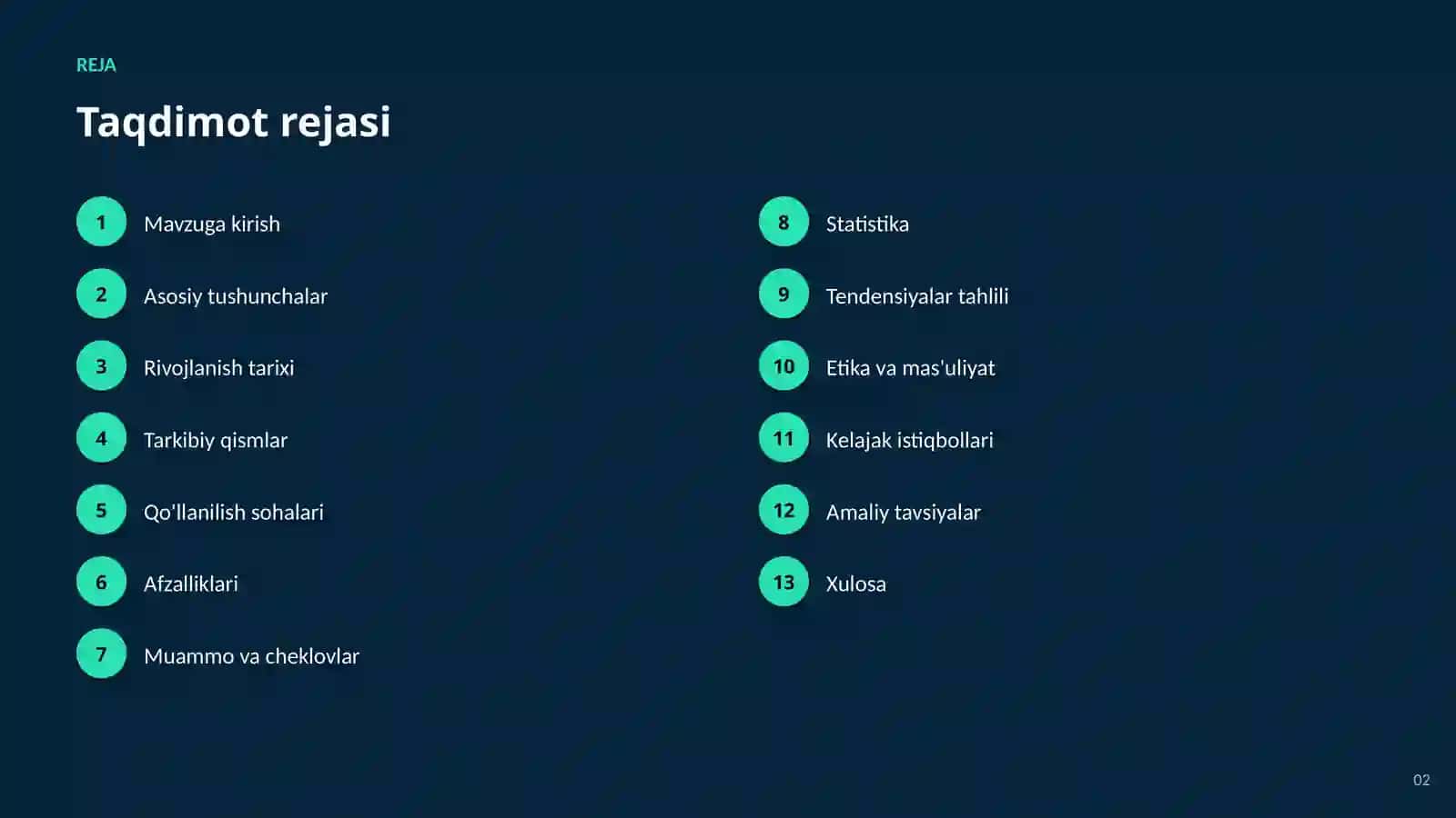 SUN'IY INTELLEKT • AI TRANSPORT VA AVTONOM TIZIMLAR 2