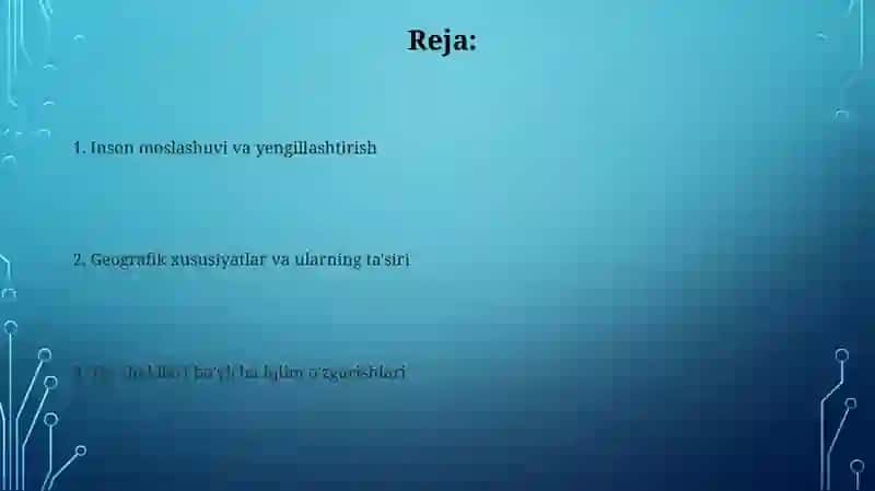 Geografik omillarning iqlimga ta'siri 2
