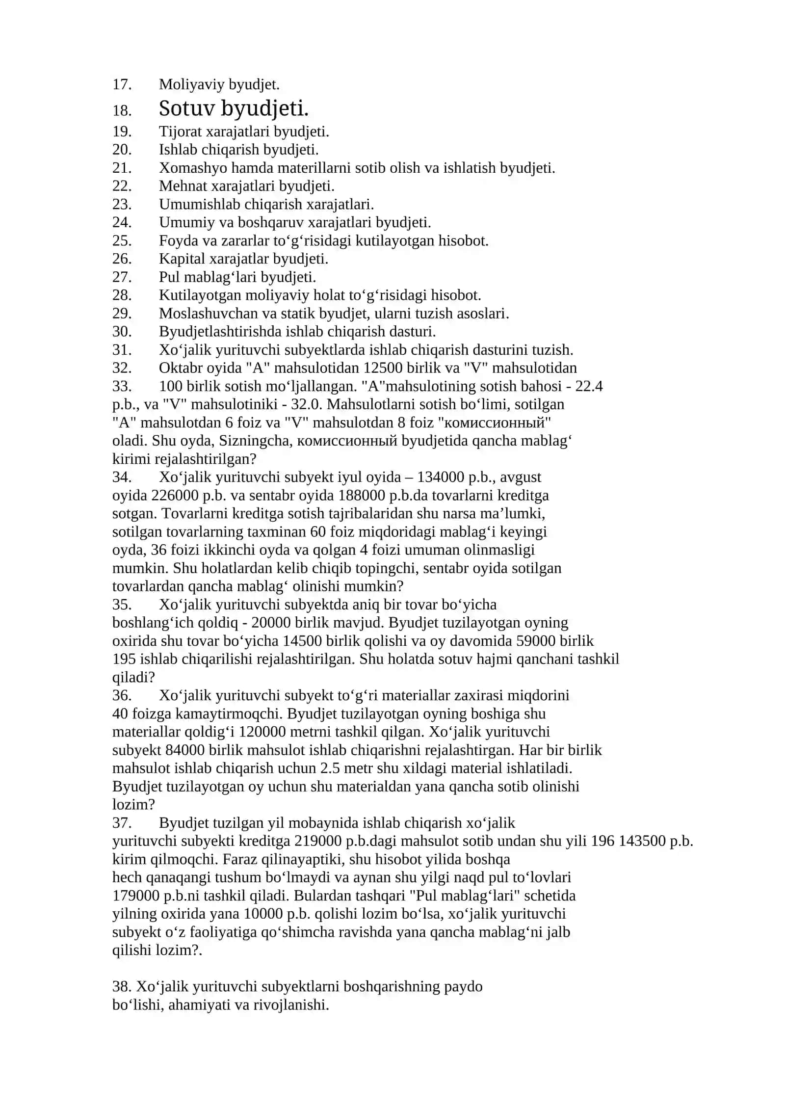 Xarajatlarni nazorat qilish 2