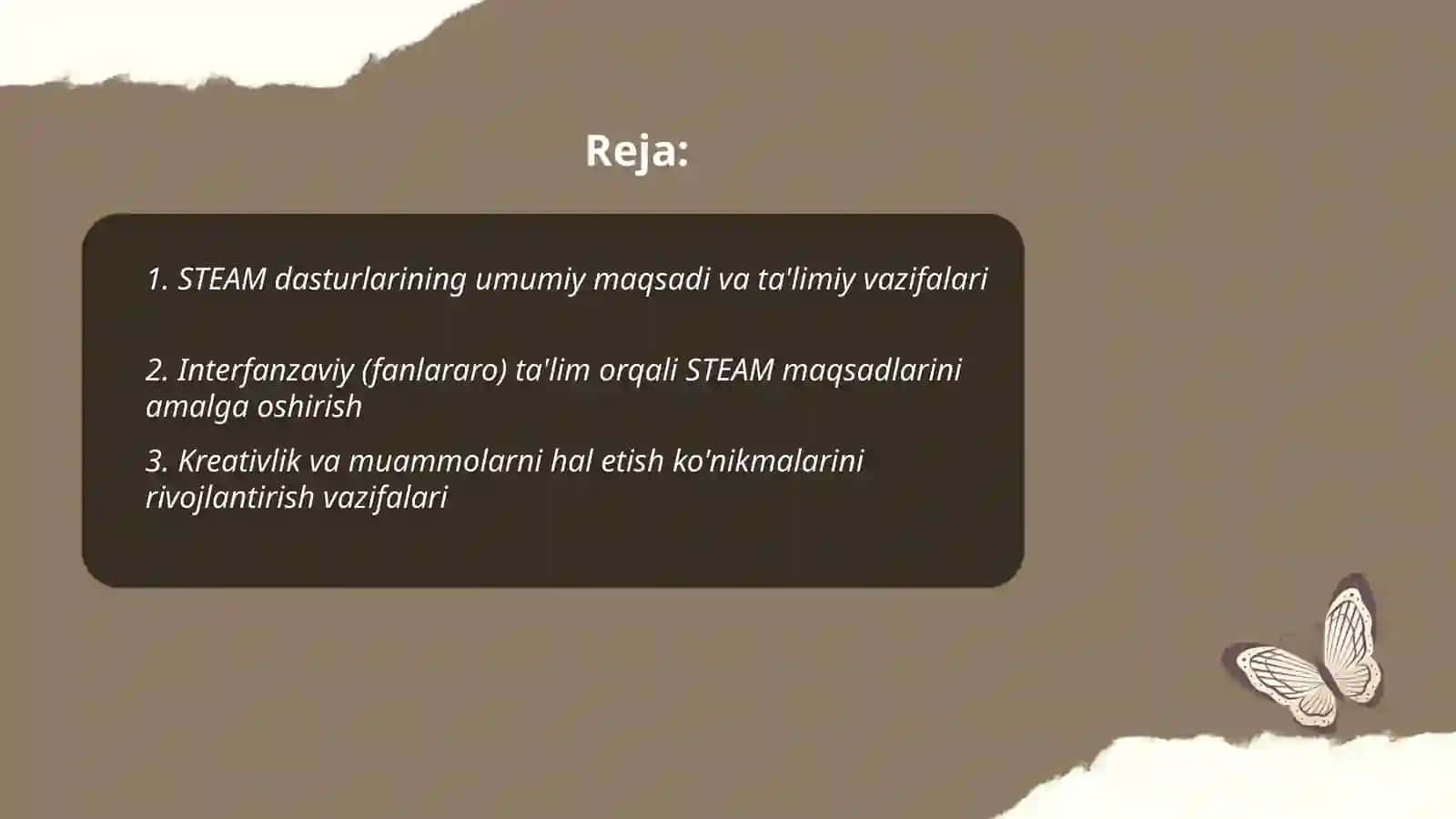 STEAM dasturlarning maqsadi va vazifalari 2