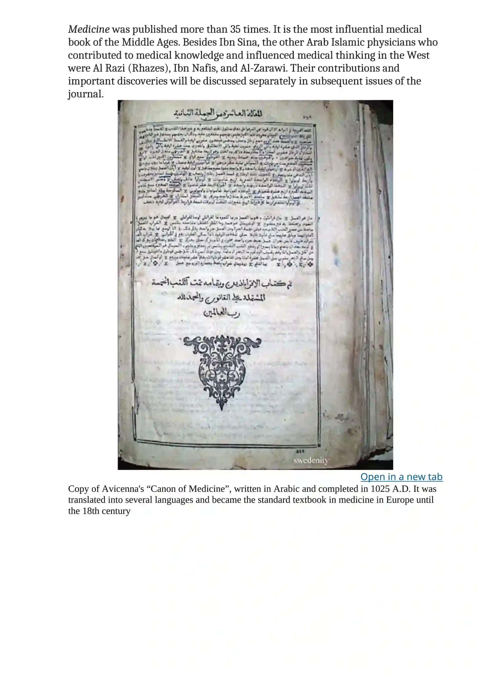 The Golden Age in Arab Islamic Medicine An Introduction 2