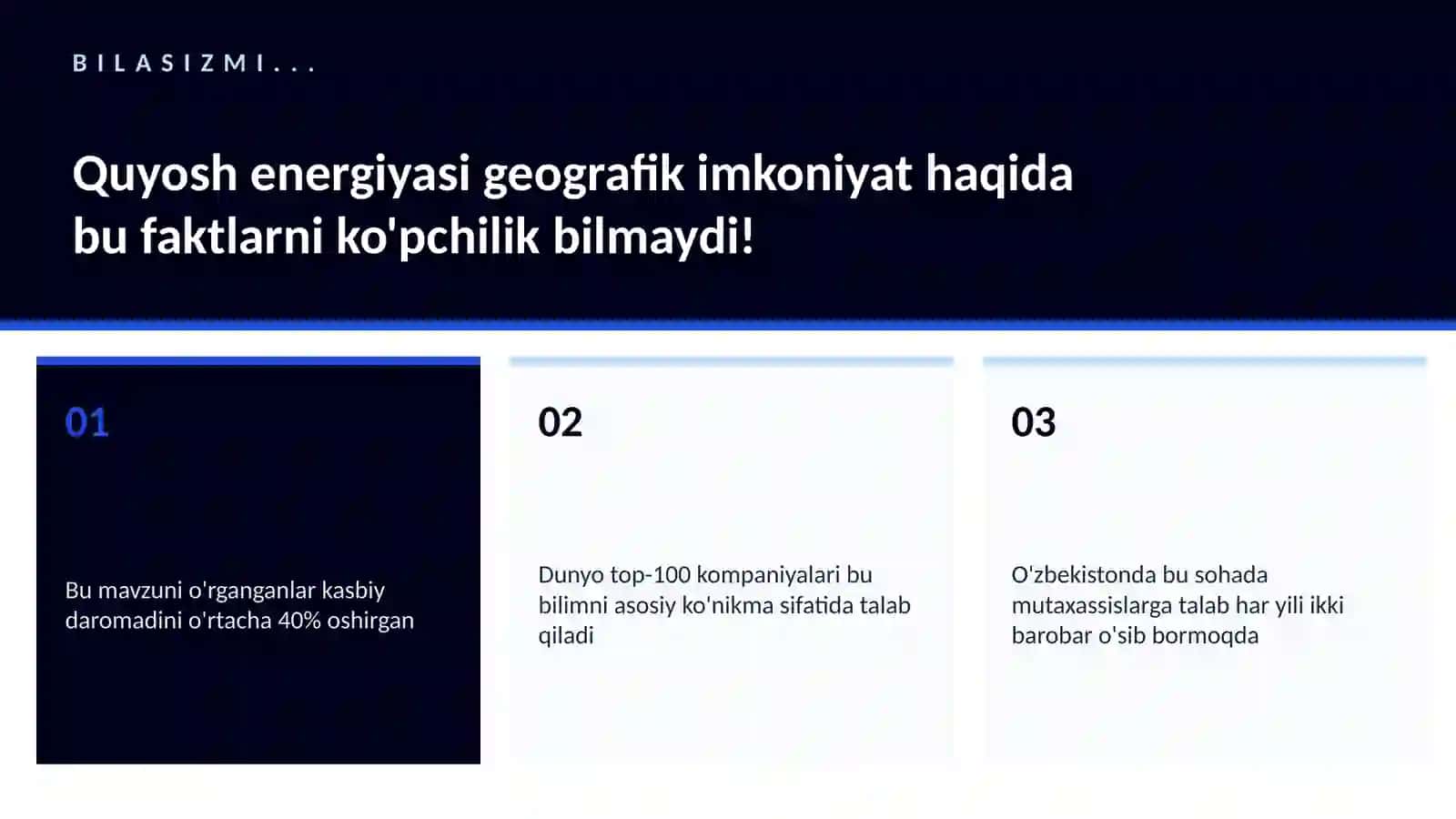Quyosh energiyasi geografik imkoniyat 2