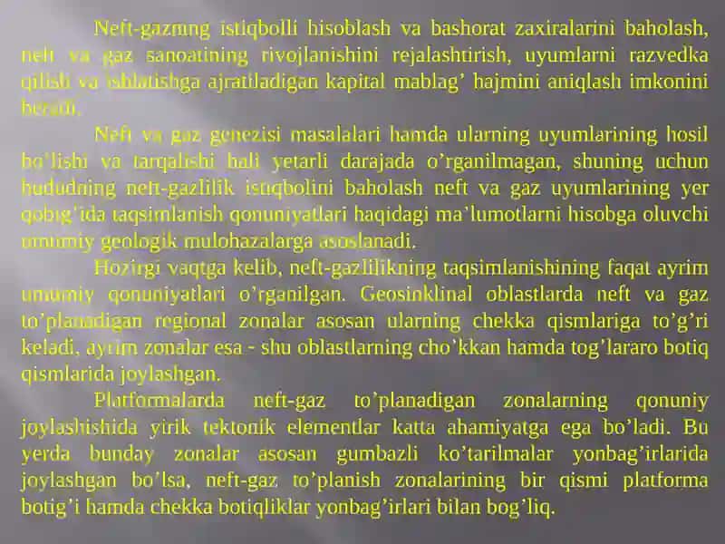 NEFT VA GAZNING ISTIQBOLLI (С2TOIFA) 2