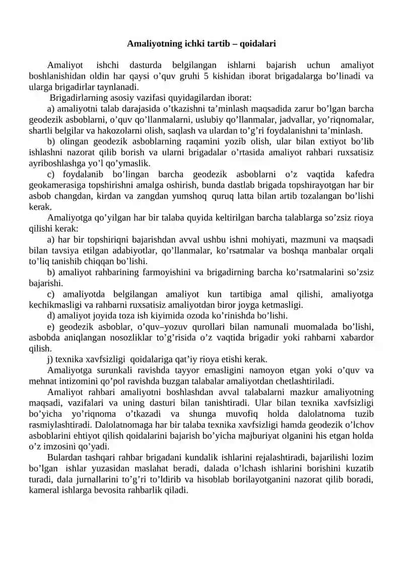 TEXNIKA XAVFSIZLIGI QOIDALARI 2