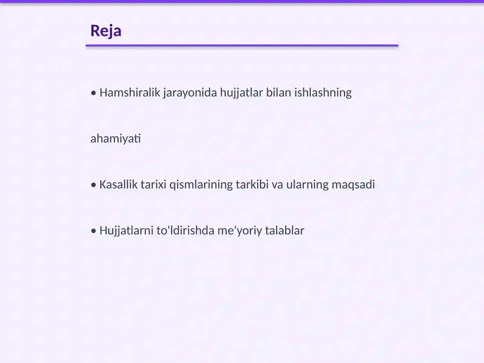 Hamshiralik jarayonga oid hujatlar bilan ishlash 2
