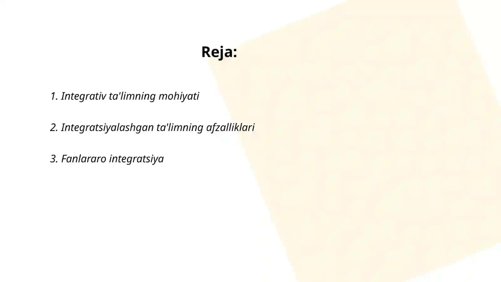 Integratsiyalashgan ta'lim 2