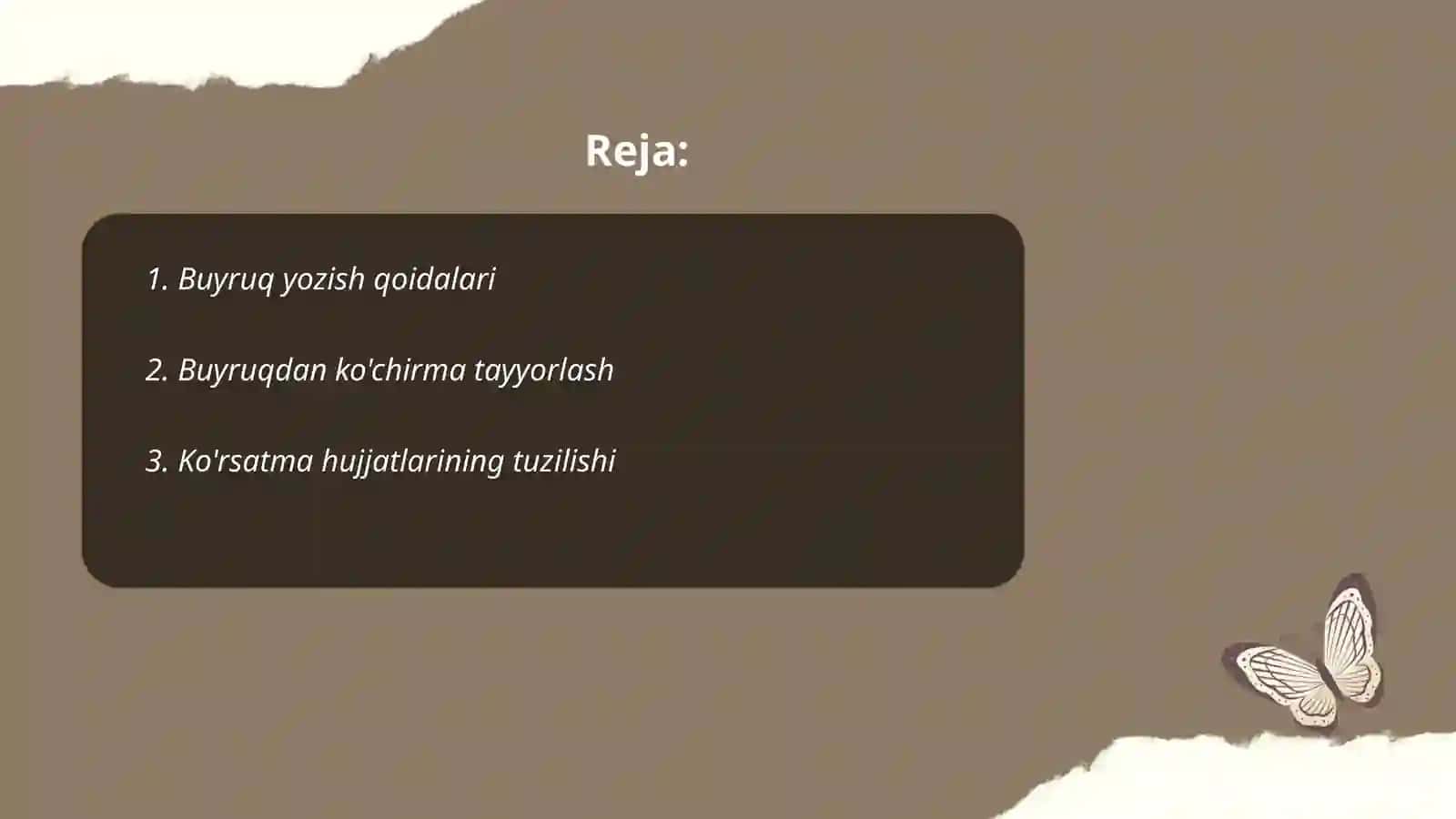 Farmoyish hujjatlari 2