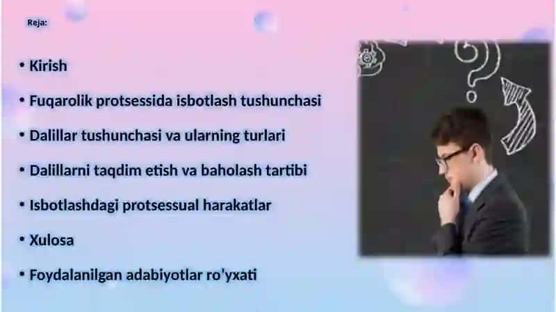Dalillar va isbot qilish 2