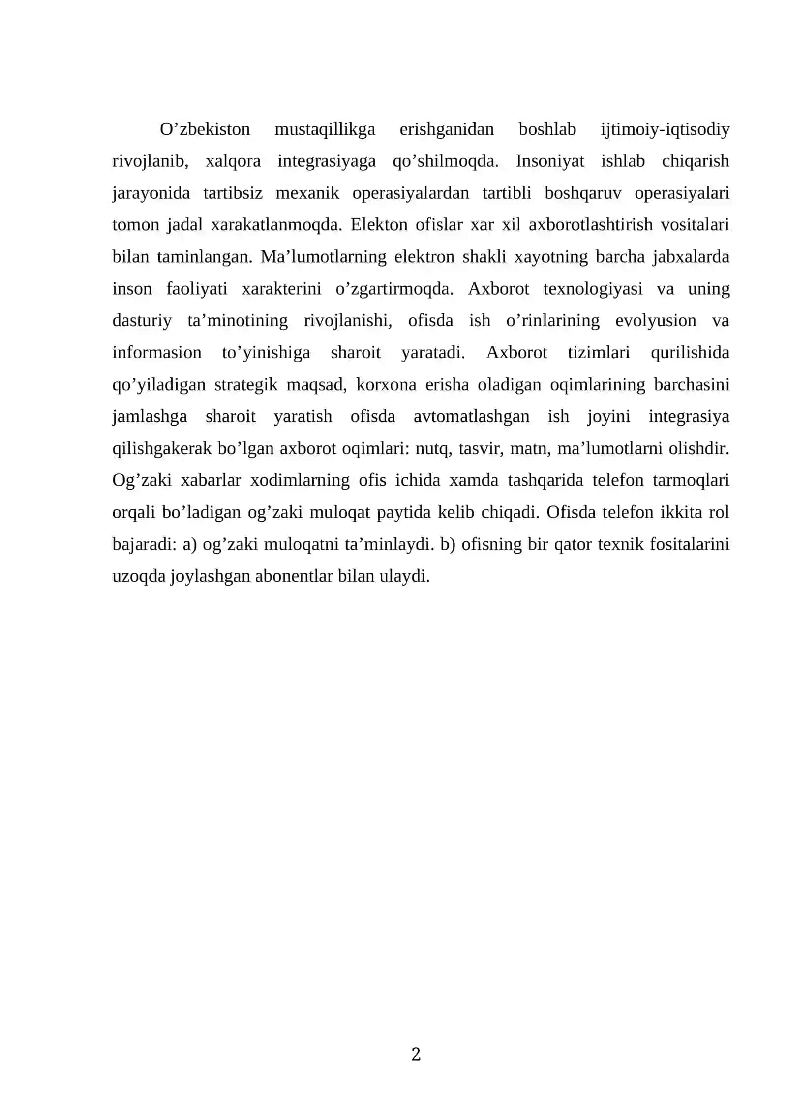 Zamonaviy axborot texnologiyalari 2