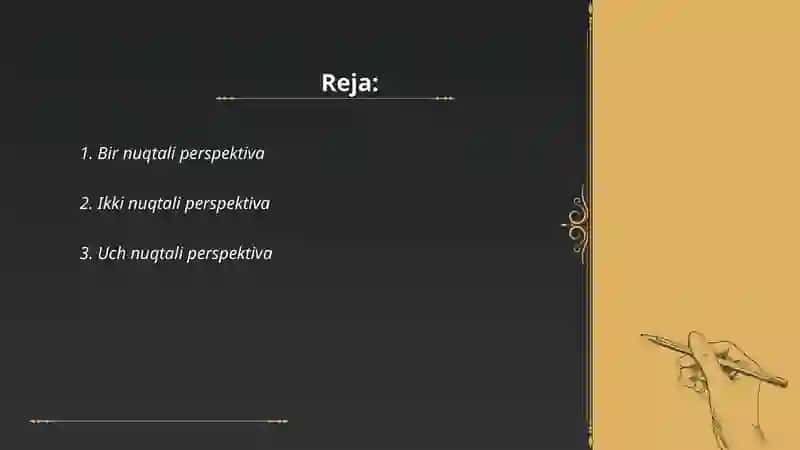 Bir nuqtali perspektiva 2