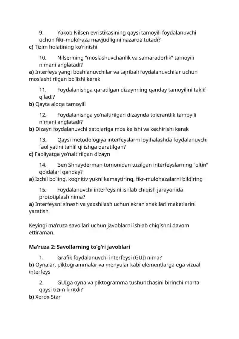 Yakob Nilsen evristikasi 2