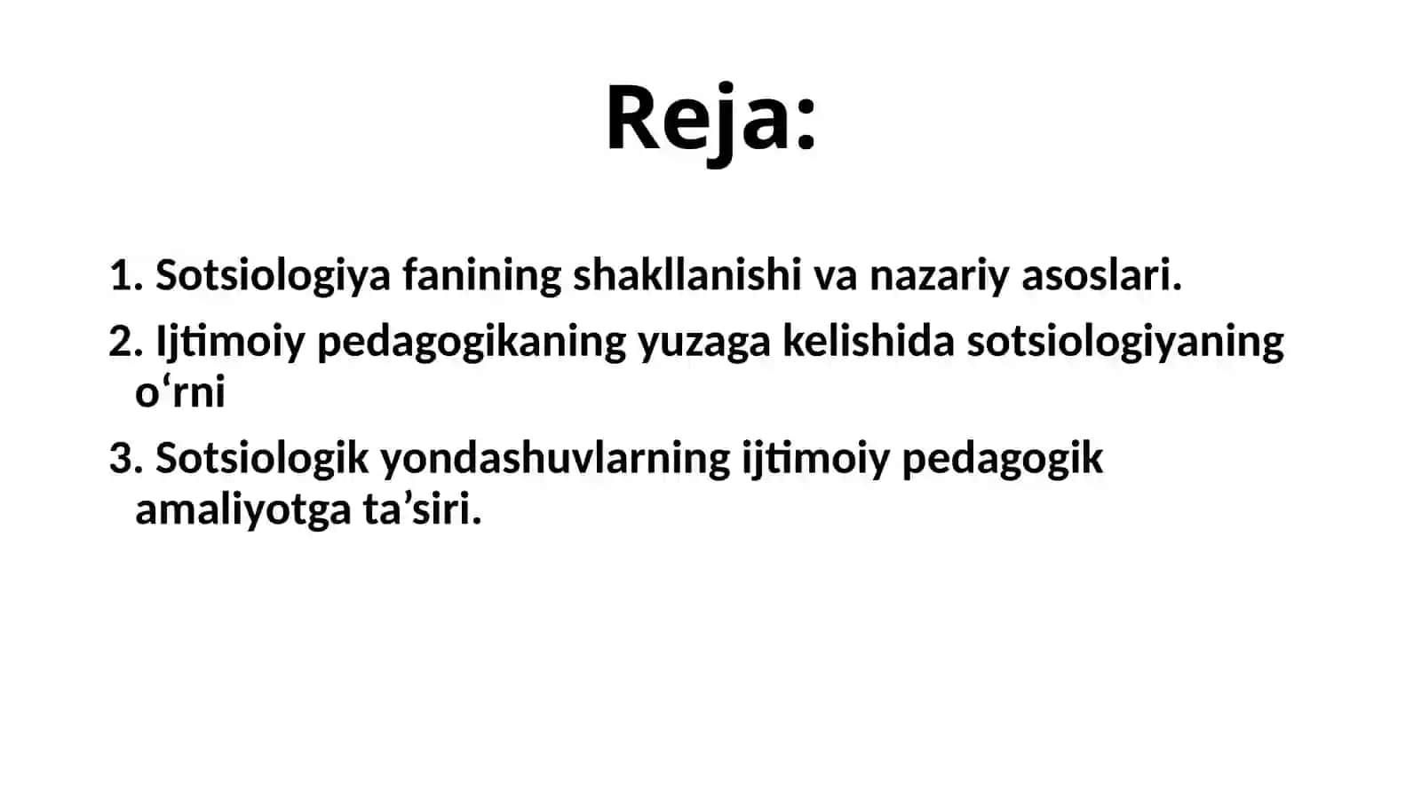 Sotsiologiya fanining paydo boʻlishi 2