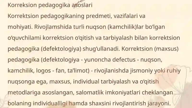 Korreksion pedagogika asoslari 2