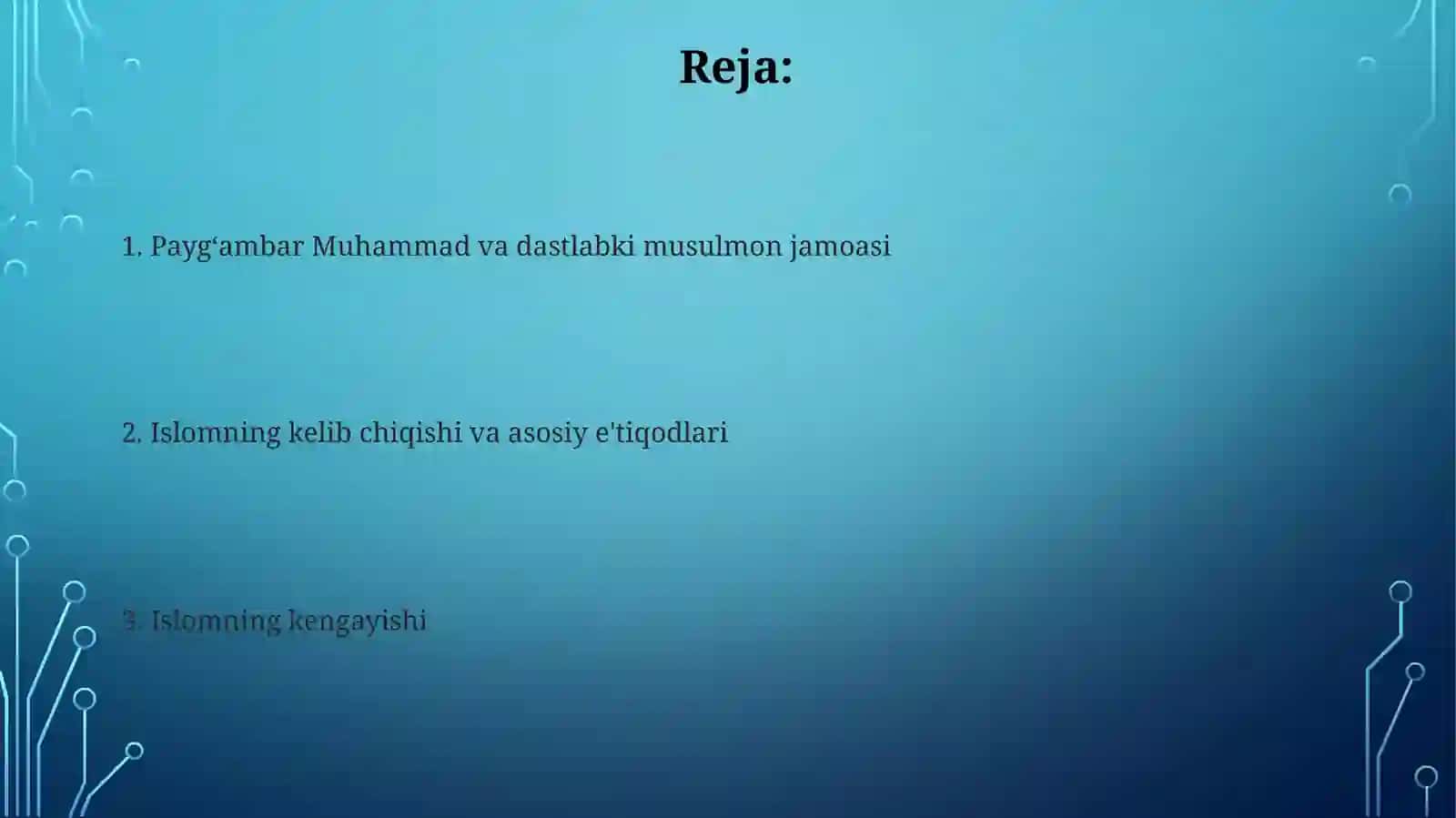 Islomdinivauningtarqalishi 2