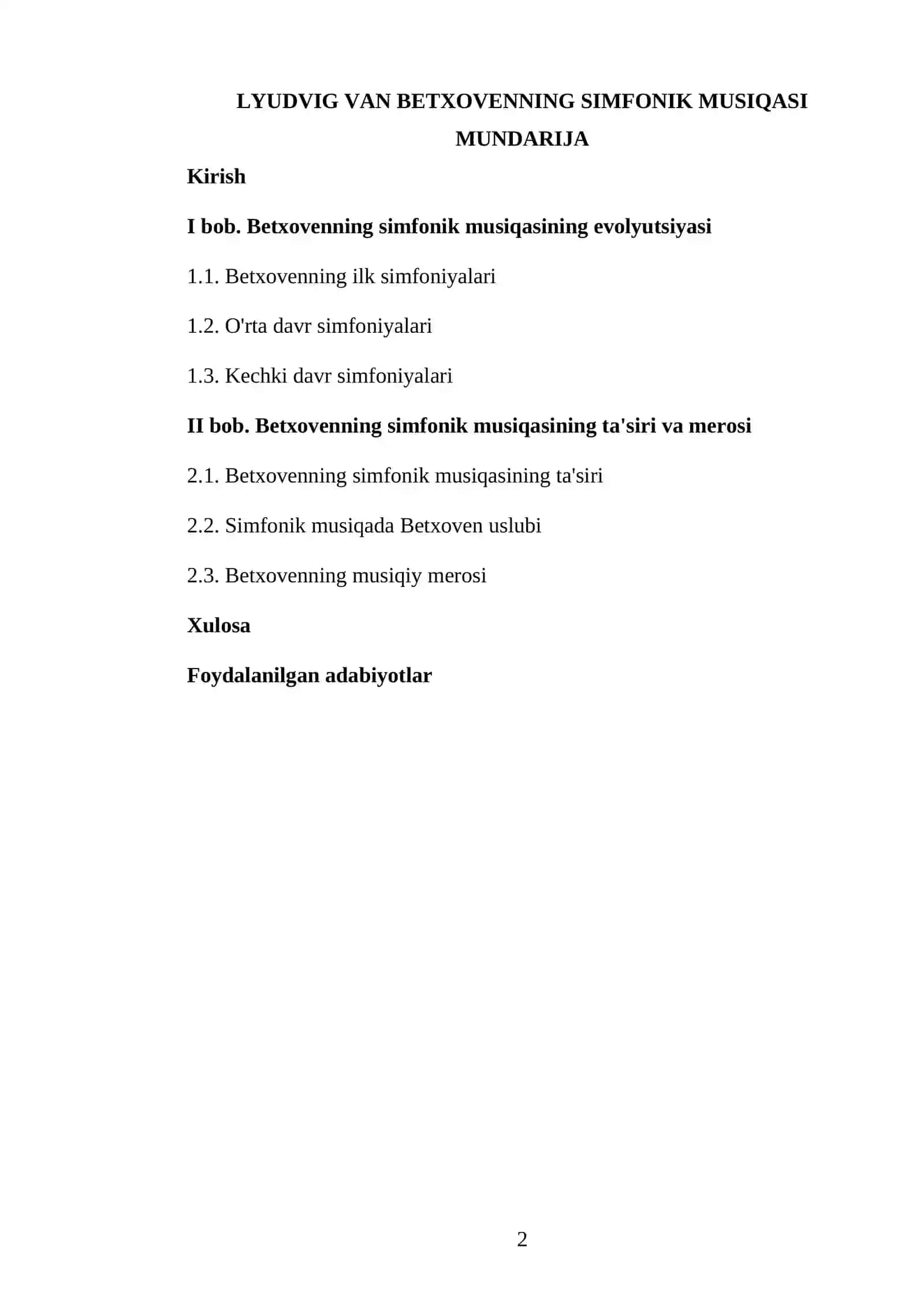 Lyudvig van Betxovenning simfonik musiqasi 2