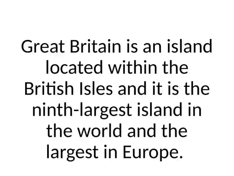 Geographical location of Great Britain 2