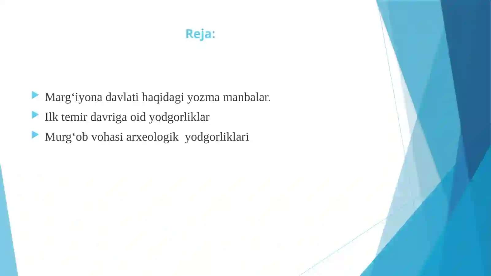 Marg‘iyona davlatidagi arxeologik yodgorliklar 2