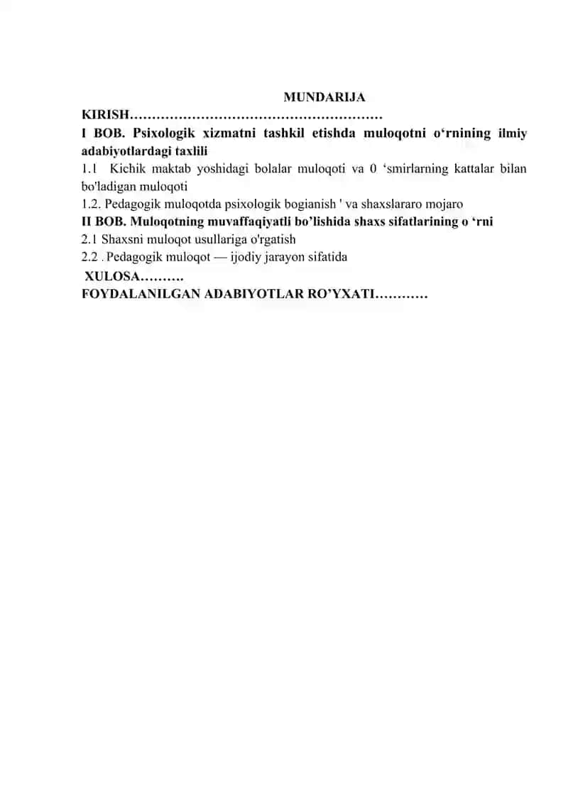 Psixologik xazmatni tashkil qilishda muloqotni o'rni. 2