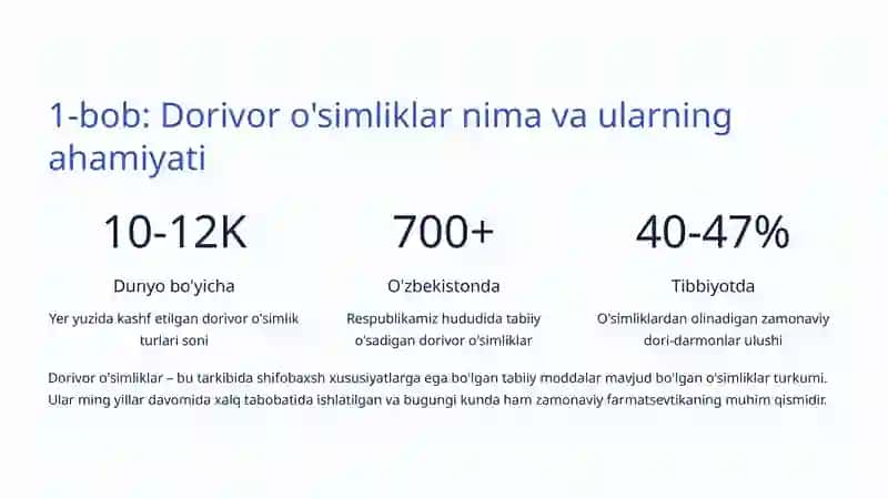 Dorivor o'simliklar: Tabiatning shifobaxsh ne'mati 2